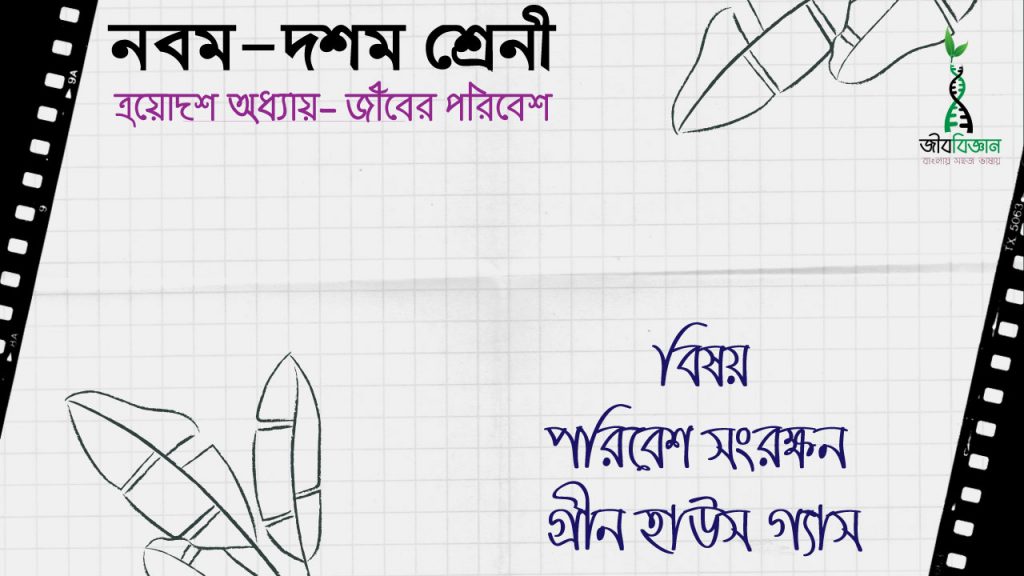আন্তঃক্রিয়া ও পরিবেশ সংরক্ষণ 3 পরিবেশ-সংরক্ষন-ও-গ্রীন-হাউস-গ্যাস